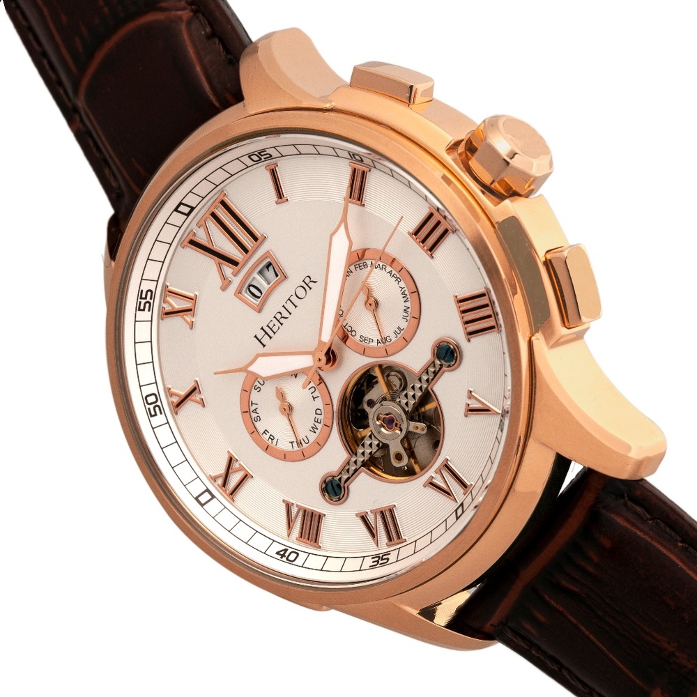 NWT Men's Automatic Genuine Leather Band Watch